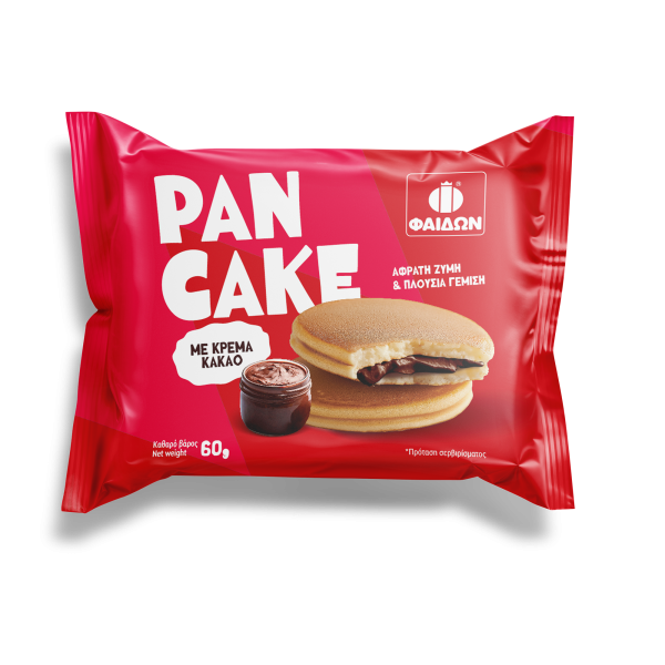 Pancake with cocoa cream filling
