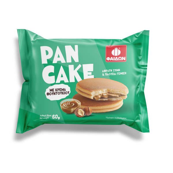 Pancake with hazelnut filling