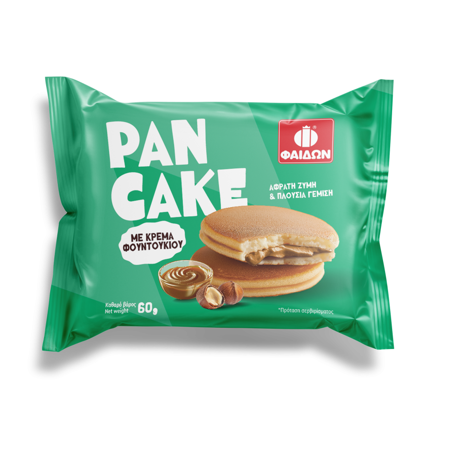 Pancake with hazelnut filling