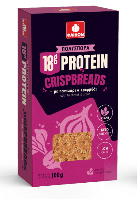 Mini Oat Crispbreads με Παντζάρι & Κρεμμύδι